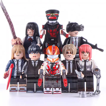 Makima Samurai Sword Hayakawa Aki Gun Devil Power Kishibe Mitaka Asa Japanese Manga Chainsaw Man Brick Compatible Minifigure Toy