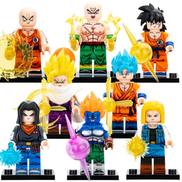 Krillin Tien Shin Han Yamcha Son Gohan Son Goku Android 13 Android 17 Android 18 Dragon Ball Z Custom Brick Compatible Minifigure Toy