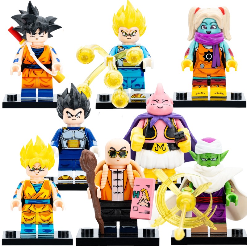 Son Goku Vegeta Panzy Majin Buu Master Roshi Piccolo Dragon Ball Daima Custom Brick Compatible Minifigure Toy