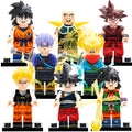 Anime Dragon Ball Z Saiyan Warriors Son Goku Son Gohan Trunks Yamcha Krillin Custom Brick Compatible Minifigure Toy