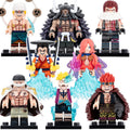 Anime One Piece Enel Kaido Kozuki Oden Eustass Kid Charlotte Katakuri Edward Newgate Marco Vinsmoke Reiju Custom Brick Compatible Minifigure Toy