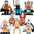 One Piece Trafalgar Law Boa Hancock Dracule Mihawk Donquixote Doflamingo Crocodile Jinbe Franky Buggy Custom Brick Based Minifigure Toy