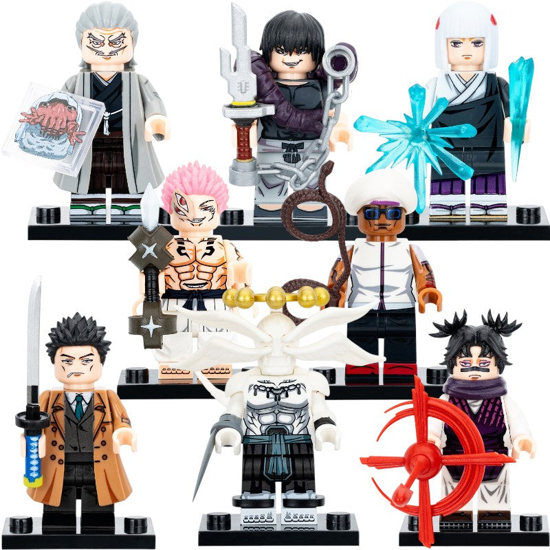 Zenin Naobito Fushiguro Toji Uraume Ryomen Sukuna Miguel Oduol Kusakabe Atsuya Mahoraga Choso Anime Jujutsu Kaisen Custom Brick Compatible Minifigure Toy