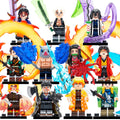 Anime Demon Slayer Kimetsu no Yaiba Hashira and Demon Warriors Tanjiro Nezuko Zenitsu Inosuke Kokushibo Brick Compatible Minifigure Toy
