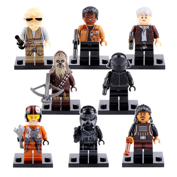 Poe Dameron Tasu Leech Chewbacca Han Solo First Order Crew Member Rey Finn Star Wars Episode VII The Force Awakens 2015 Custom Brick Compatible Minifigure Toy