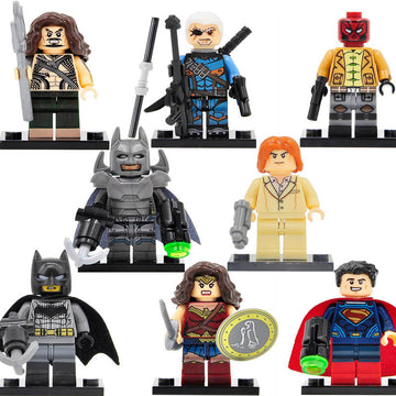 Aquaman Lex Luthor Deathstroke DCEU Batman vs Superman Custom Brick Compatible Minifigure Toy