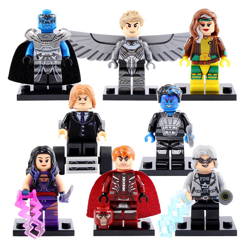 Apocalypse Angel Rogue Quicksilver Professor X Nightcrawler XCU Superheroes Custom-Brick Compatible Minifigure Toy