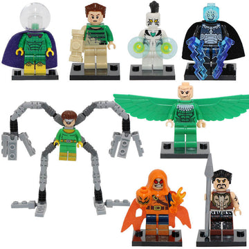 Vulture Doc Ock Kraven the Hunter Sandman Electro Hobgoblin Marvel Superhero Custom Brick Compatible Minifigure Toy