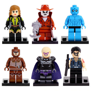 Rorschach Dr Manhattan Comedian Silk Spectre Ozymandias DC Watchmen Custom Brick Compatible Minifigure Toy