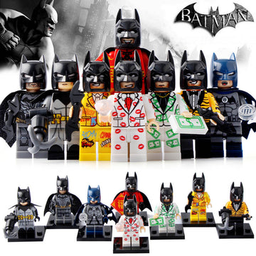 Batman Movie Inspired Dollar Bill Tuxedo Batman Grafitti Batman Tiger Stripe Tuxedo Batman Custom Brick Compatible Minifigure Toy
