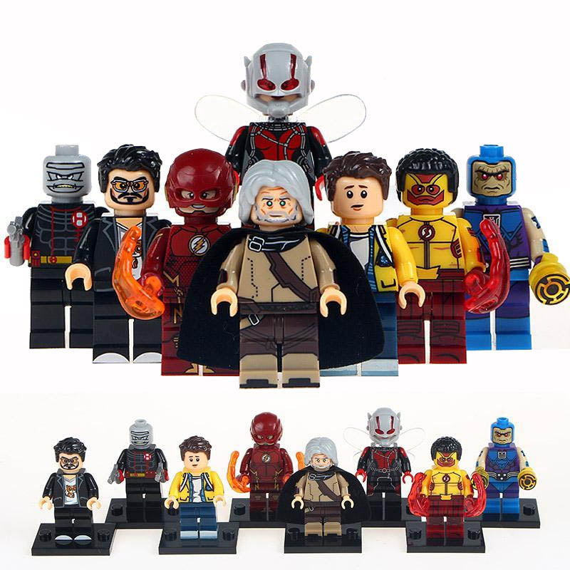 Kid Flash Tony Stark Wasp Peter Parker Mongul Multiverse Super Heroes Custom Brick-Compatible Minifigure Toy