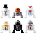 Star Wars Astromech Droid R2-D2 R4-G0 C1-10P R5-J2 R5-D8 R5-F7 Custom Brick Compatible Minifigure Toy