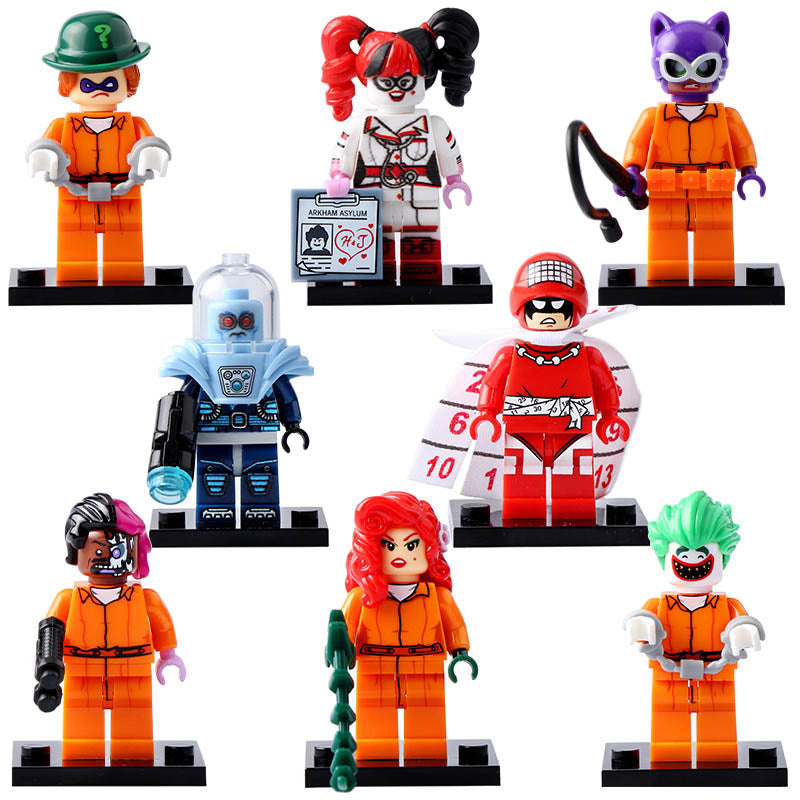 Catwoman Calendar Man Two-Face Harley Quinn The Riddler Joker The Batman Movie Custom Brick Compatible Minifigure Toy