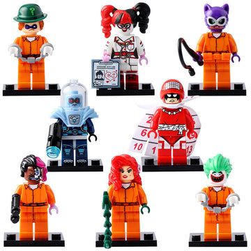 Catwoman Calendar Man Two-Face Harley Quinn The Riddler Joker The Batman Movie Custom Brick Compatible Minifigure Toy
