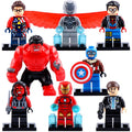 Captain America Red She-Hulk Justin Hammer Agent Coulson Super-Adaptoid Marvel Superheroes Custom Brick Compatible Minifigure Toy