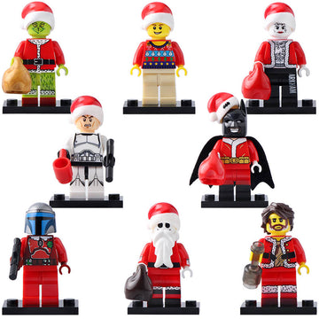 The Joker Batman Willie Jango Fett Clone Trooper Grinch Christmas Themed Custom Brick Compatible Minifigure Toy