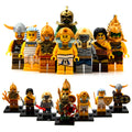 Pharaoh Atlantis Portal Emperor Aztec Warrior Mummy Viking Barbarian Poseidon Statue Custom Brick Compatible Minifigure Toy