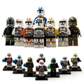 Star Wars 501st Legion Commander Gree Wolfpack 212th Attack Battalion BARC Trooper 41st Kashyyyk Utapau Clone Trooper Brick Compatible Minifigure Toy