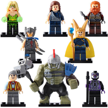 Grandmaster Sakaaran Guard Loki Hulk Jane Foster Enchantress Volstagg MCU Thor Ragnarok Custom Brick Compatible Minifigure Toy