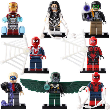 Spider-man Silk Masked Robber Spider-Armor MK III Marvel Super heroes Custom Brick Compatible Minifigure Toy
