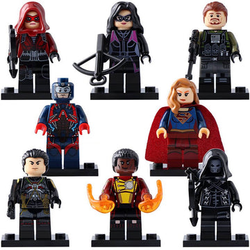 Supergirl Prometheus Firestorm Slipknot Huntress Atom Rick Flag The CW's Arrowverse Custom Brick Compatible Minifigure Toy