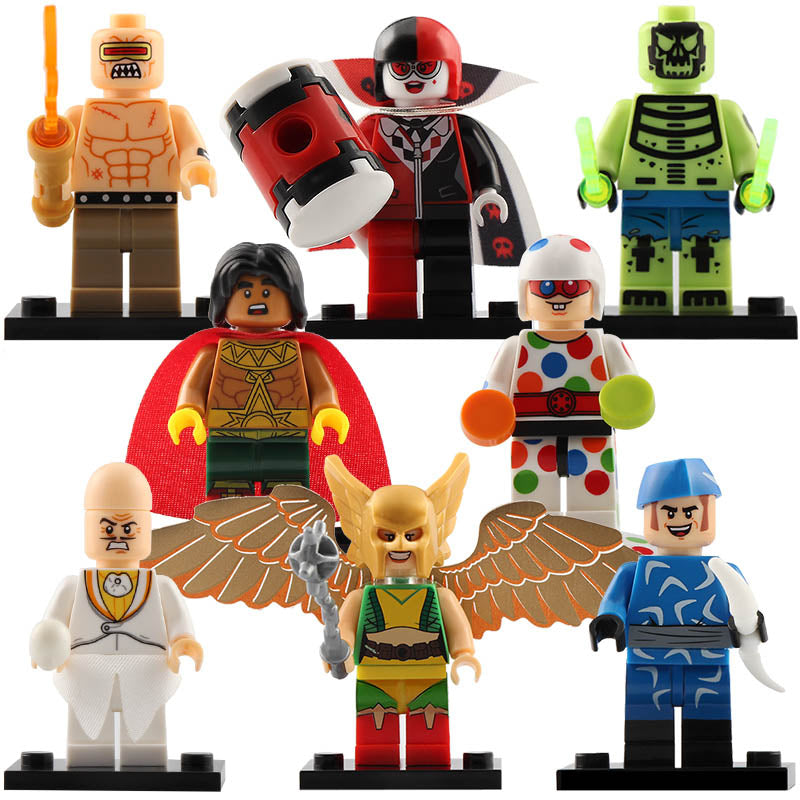 Harley Quinn Mutant Leader El Dorado Egghead Captain Boomerang Batman Movie Custom Brick Compatible Minifigure Toy