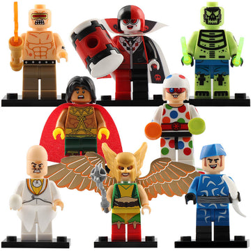 Harley Quinn Mutant Leader El Dorado Egghead Captain Boomerang Batman Movie Custom Brick Compatible Minifigure Toy