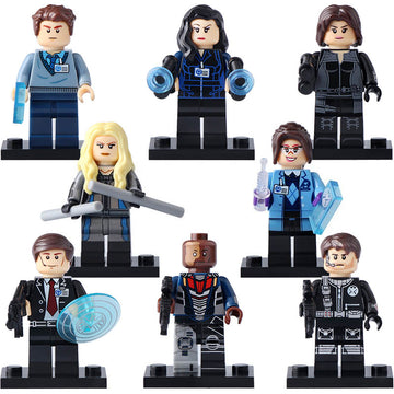 Mockingbird Grant Ward Jemma Simmons Leo Fitz Quake Deathlok Marvel's Agents of S.H.I.E.L.D Custom Brick Based Minifigure Toy