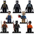T'Challa Shuri Ulysses Klaue Okoye Killmonger MCU Black Panther 2018 Custom Brick Compatible Minifigure Toy