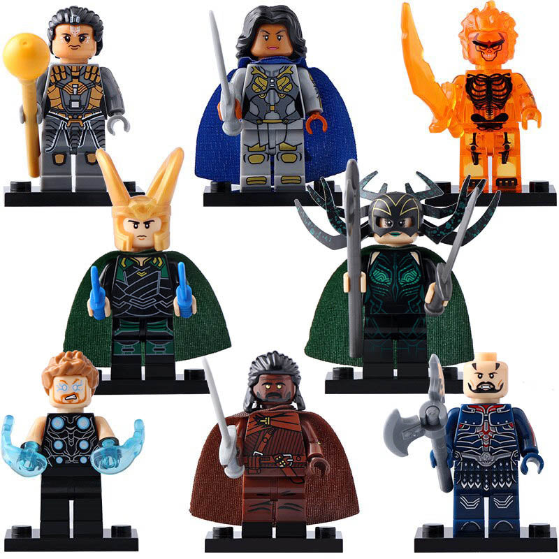 Topaz Heimdall Hela Surtur Valkyrie Executioner MCU Thor Ragnarok (2017) Custom Brick Compatible Minifigure Toy