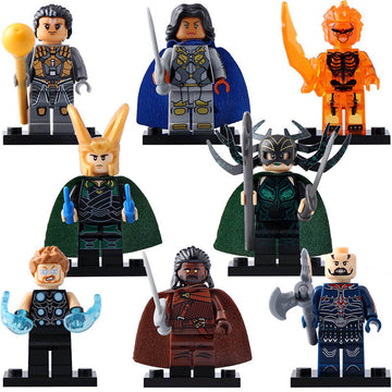 Topaz Heimdall Hela Surtur Valkyrie Executioner MCU Thor Ragnarok (2017) Custom Brick Compatible Minifigure Toy
