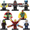 Iron Man Mk 50 Gamora Dr Strange Wasp Falcon Ebony Maw MCU Avengers Infinity War (2018) Custom Brick Based Minifigure Toy