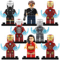 Iron Man Mk 2 Mk 4 Mk 5 Mk 8 Mk 22 Stark Expo Dancer MCU Iron Man 3 (2013) Custom Brick Compatible Minifigure Toy