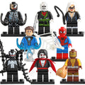 Eddie Brock Venom Peter Parker Black Cat Hydro-Man Chameleon Marvel Comic Custom Brick Compatible Minifigure Toy