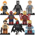 Iron Man Mk 47 Mk 50 Ulysses Klaue Ghost Rider Red Skull Iron Spider Everett Ross Black Panther MCU Superhero Custom Brick Compatible Minifigure Toy