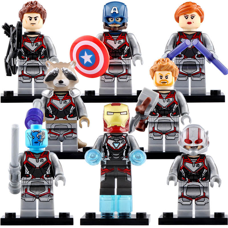 Black Widow Rocket Raccoon Thor Tony Stark Nebula Ant-man Hawkeye MCU Avengers Endgame Custom Brick Compatible Minifigure Toy