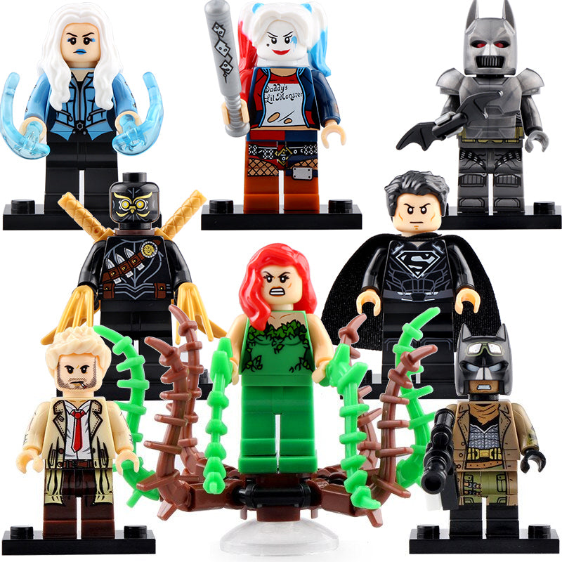 Poison Ivy Killer Frost Harley Quinn Batman Superman Bruce Wayne DC Universe Custom Brick Compatible Minifigure Toy