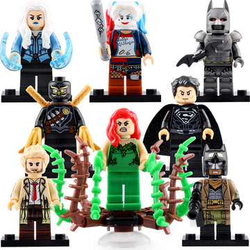 Poison Ivy Killer Frost Harley Quinn Batman Superman Bruce Wayne DC Universe Custom Brick Compatible Minifigure Toy