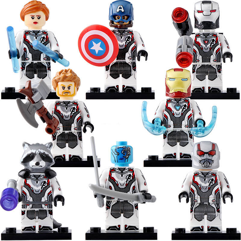 Black Widow War Machine Ant-Man Thor Rocket Raccoon Nebula MCU Avengers: Endgame 2019 Custom Brick Compatible Minifigure Toy