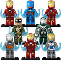 Tony Stark Armors Mk9 to Mk27 MCU Iron Man 3 (2013) Custom Brick Compatible Minifigure Toy