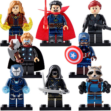 Captain Marvel Dr Strange Black Widow Ronin Pepper Potts Rocket Raccoon Thor Steven Rogers MCU Avengers: Endgame Brick Compatible Minifigure Toy