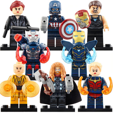 War Machine Tony Stark Black Widow Pepper Potts Captain America Thor Ancient One MCU Avengers Endgame Custom Brick Compatible Minifigure Toy