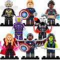 Scarlet Witch Captain America Pepper Potts Winter Soldier War Machine Wasp Shuri MCU Super Heroes Custom Brick Based Minifigure Toy