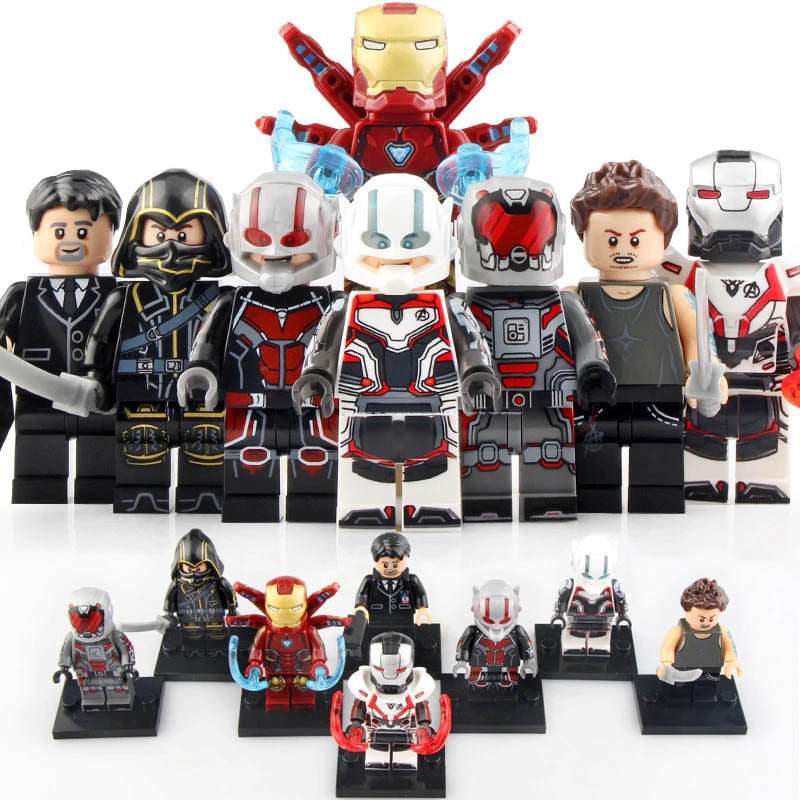 Iron Man Mk 85 Ant-man Clint Barton War Machine Ronin Happy Hogan MCU Avengers Endgame Custom Brick Compatible Minifigure Toy