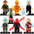 Lizard Fire Elemental MJ Wind Elemental Iron Man J. Jonah Jameson Mysterio MCU Spider-Man Far From Home 2019 Custom Brick Compatible Minifigure Toy