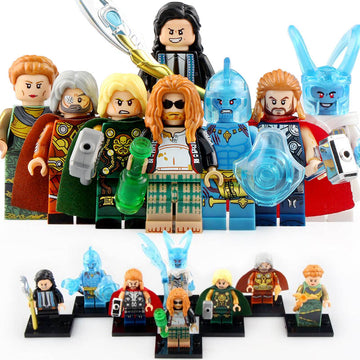 Odin Laufey Bro Thor Loki Frigga Hammer Thor MCU Super Heroes Custom Brick Compatible Minifigure Toy