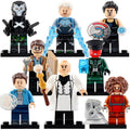Crossbones Peter Parker Quicksilver Kingpin Tony Stark Eitri the Dwarf Prisoner MCU Super Heroes Custom Brick-Compatible Minifigure Toy
