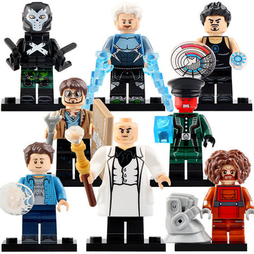 Crossbones Peter Parker Quicksilver Kingpin Tony Stark Eitri the Dwarf Prisoner MCU Super Heroes Custom Brick-Compatible Minifigure Toy