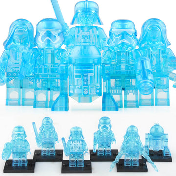 Darth Vader Darth Revan Emperor Palpatine First Order Stormtrooper R2-D2 Star Wars Hologram Custom Brick Compatible Minifigure Toy