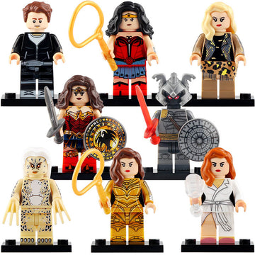 Wonder Woman 1984 DCEU Cheetah Steve Trevor Barbara Minerva Red Son Diana Prince Ares Custom Brick Compatible Minifigure Toy
